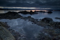 Moody Shetland sky